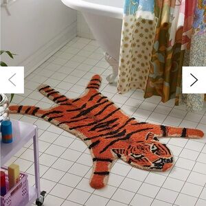 Urban Outfitters Tiger Shaped Bath Rug